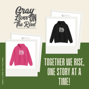 GRAY LIVE ON THE RISE Hoodie